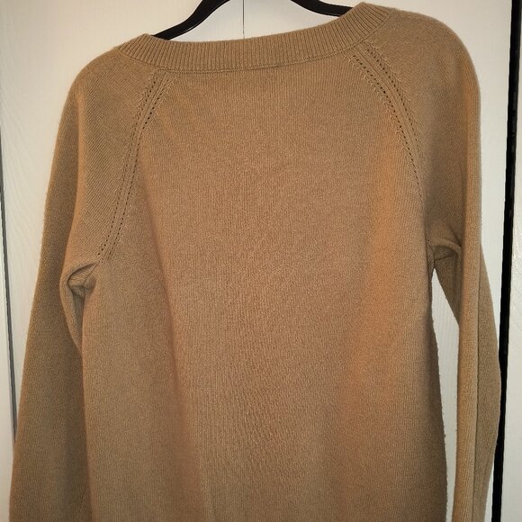 (3) Talbots V-Neck Sweaters - Tan, Lt. Rose, Blue - Size Petite Large - Picture 5 of 14